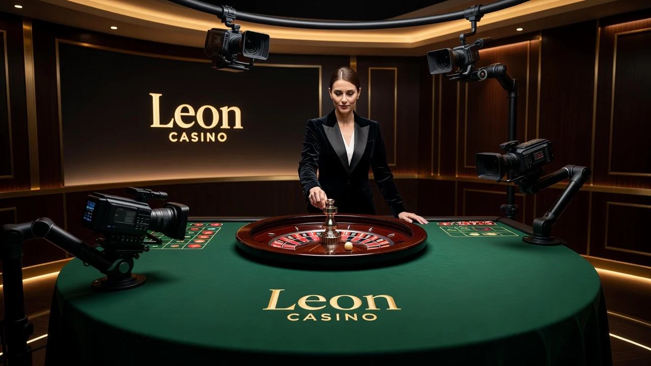 Leon Casino live roulette with a real dealer and wheel