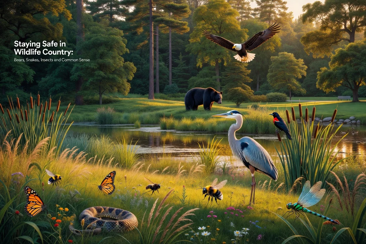 Staying Safe in Wildlife Country: Bears, Snakes, Insects and Common Sense